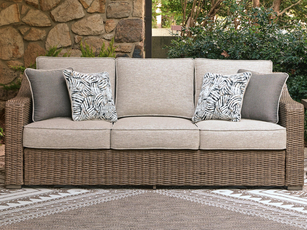 J&M Furniture - Ashley Furniture - Laguna Heights Outdoor Sofa with Cushion - Sofa with Cushion - PCP790-838