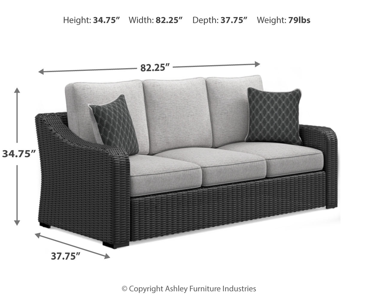 Beachcroft Outdoor Sofa with Cushion