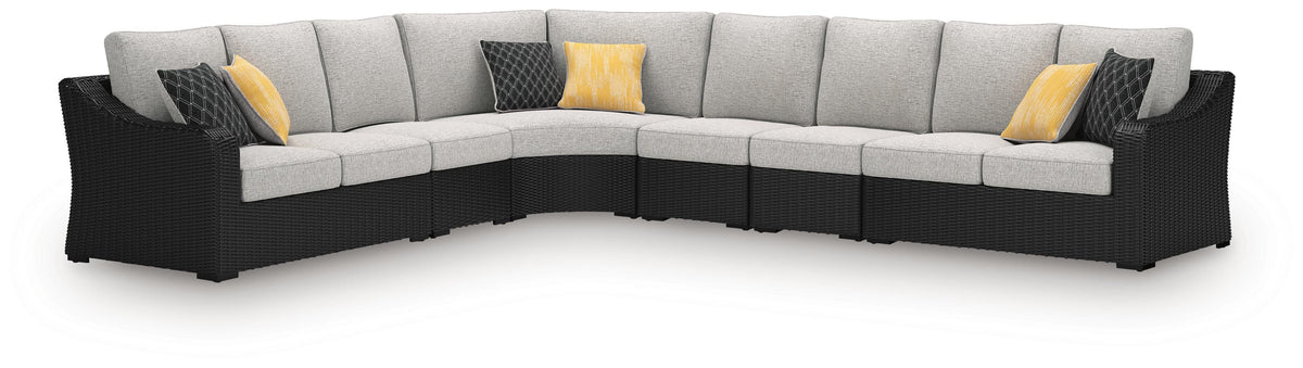 J&M Furniture - Ashley Furniture - Beachcroft 6-Piece Outdoor Sectional - 6-Piece Outdoor Sectional - P792P7