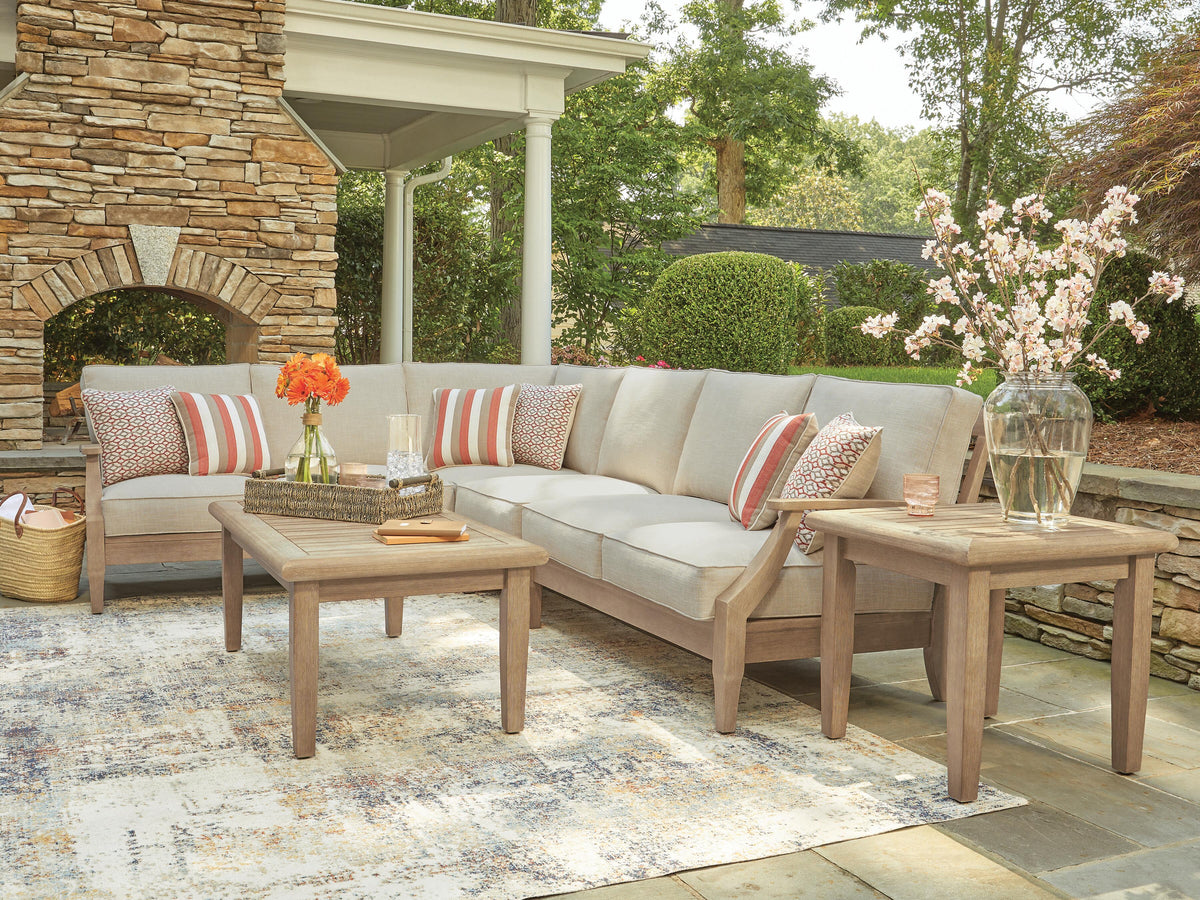 J&M Furniture - Ashley Furniture - Clare View 4-Piece Outdoor Sectional - 4-Piece Outdoor Sectional - P801P11
