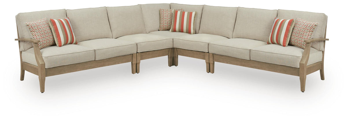J&M Furniture - Ashley Furniture - Clare View 5-Piece Outdoor Sectional - 5-Piece Outdoor Sectional - P801P12