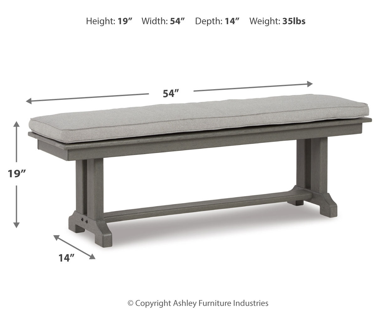 Visola Bench with Cushion