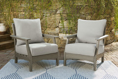 J&M Furniture - Ashley Furniture - Visola Lounge Chair with Cushion (Set of 2) - Lounge Chair w/Cushion (Set of 2) / Gray - P802-820