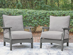 J&M Furniture - Ashley Furniture - Cove Beach Outdoor Lounge Chair with Cushion - Lounge Chair w/Cushion (Set of 2) - PCP803-820