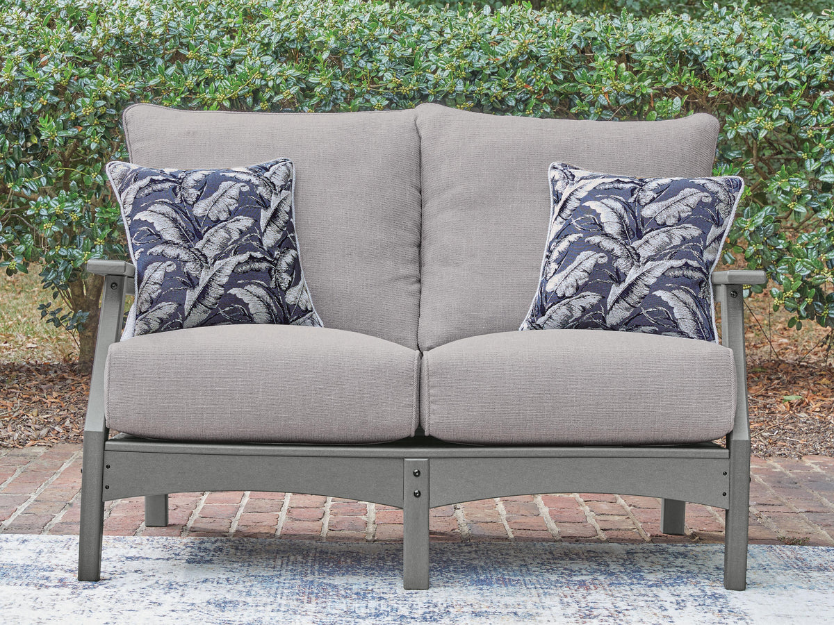 J&M Furniture - Ashley Furniture - Cove Beach Outdoor Loveseat with Cushion - Loveseat w/Cushion - PCP803-835