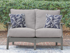 J&M Furniture - Ashley Furniture - Cove Beach Outdoor Loveseat with Cushion - Loveseat w/Cushion - PCP803-835