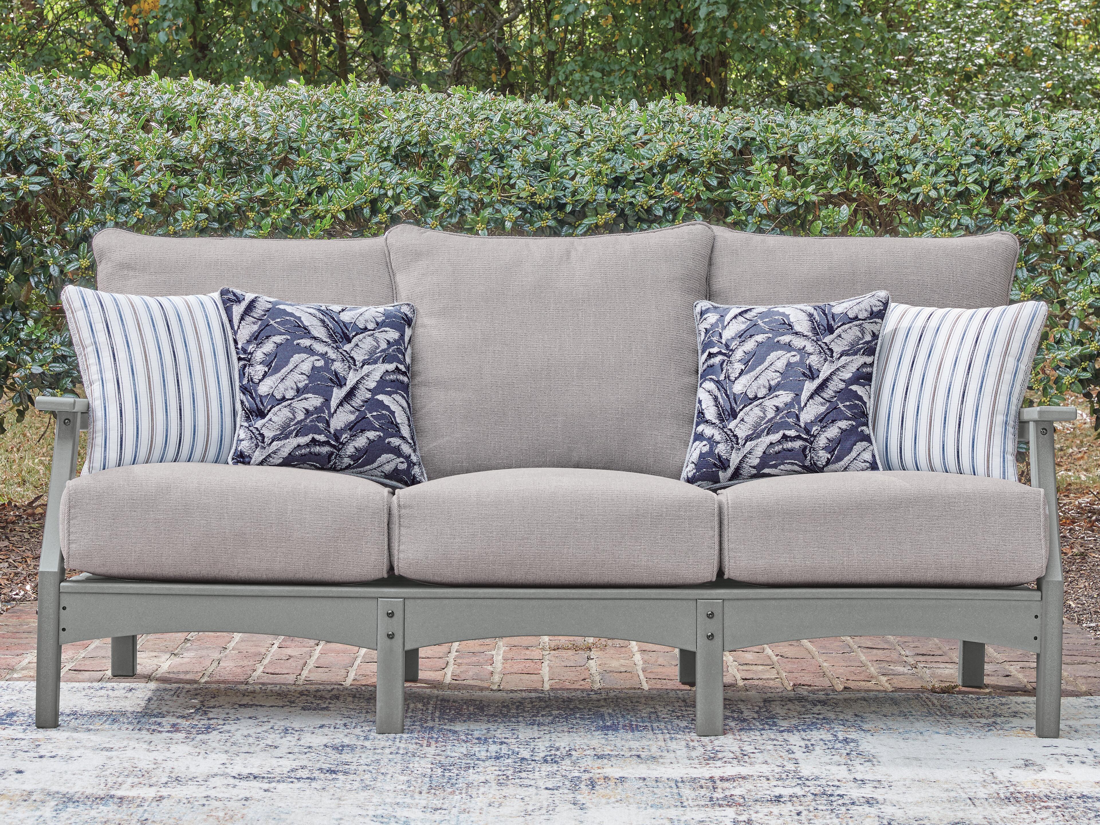 J&M Furniture - Ashley Furniture - Cove Beach Outdoor Sofa with Cushion - Sofa with Cushion - PCP803-838