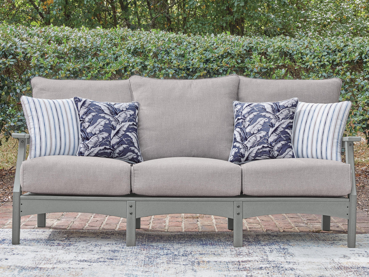J&M Furniture - Ashley Furniture - Cove Beach Outdoor Sofa with Cushion - Sofa with Cushion - PCP803-838