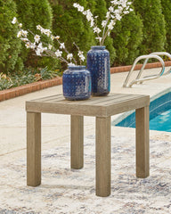 J&M Furniture - Ashley Furniture - Silo Point Outdoor End Table - Square End Table / Brown - P804-702