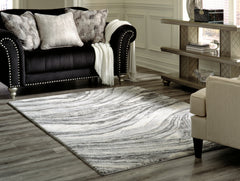 J&M Furniture - Ashley Furniture - Wysdale 5'3" x 7'3" Rug - 5'3" x 7'3" Rug / Ivory/Gray - R404902