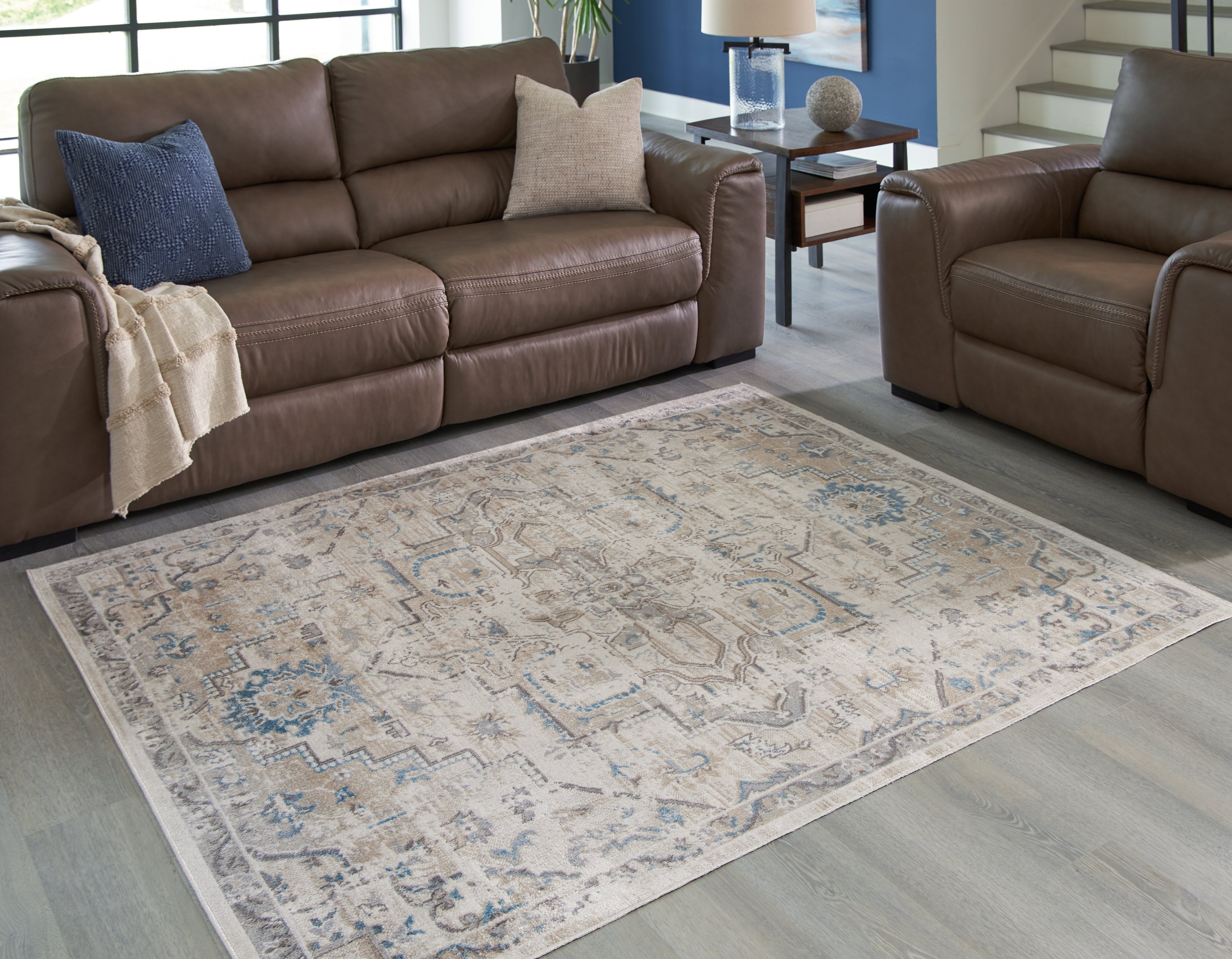 J&M Furniture - Ashley Furniture - Barkham 7'10" x 10' Washable Rug - 7'10" x 10' Washable Rug - R405551
