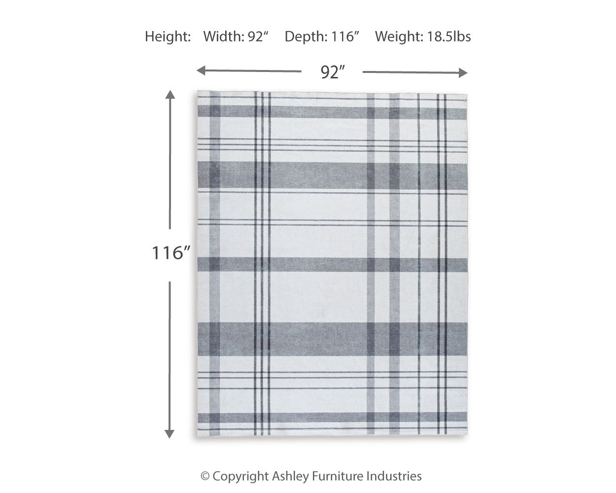 Kaidlow 7'7" x 9'8" Washable Rug