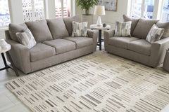J&M Furniture - Ashley Furniture - Leesdale 8' x 10' Rug - 8' x 10' Rug / Ivory/Brown/Black - R406421
