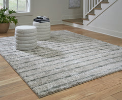 J&M Furniture - Ashley Furniture - Laddway 8' x 10' Rug - 8' x 10' Rug / Cream/Green - R406881