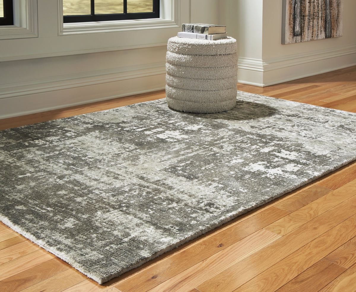 J&M Furniture - Ashley Furniture - Valmontic 5' x 7' Rug - 5' x 7' Rug / Gray - R406922