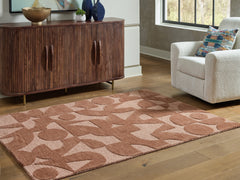 J&M Furniture - Ashley Furniture - Perrenton 8' x 10' Rug - 8' x 10' Rug / Clay - R407201