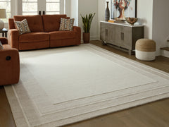 J&M Furniture - Ashley Furniture - Teelgan Extra Large Rug - Extra Large Rug / Ivory/Tan - R407310
