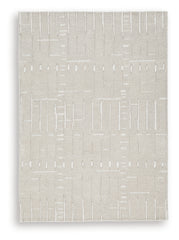 J&M Furniture - Ashley Furniture - Wolbert 5' x 7' Area Rug - 5' x 7' Area Rug / Tan/Ivory - R407662