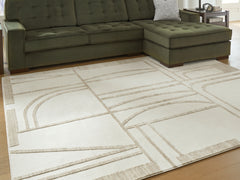 J&M Furniture - Ashley Furniture - Farongrove 7'10" x 10' Area Rug - 7'10" x 10' Area Rug / Ivory/Beige - R407671