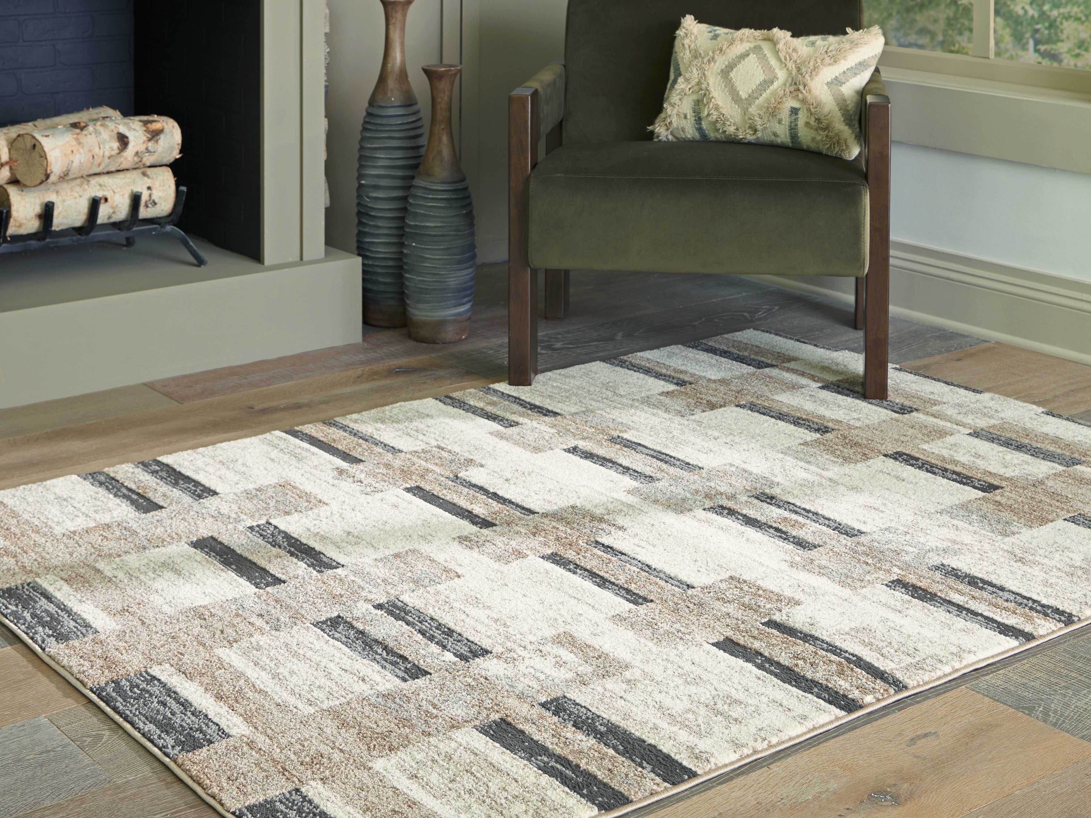 J&M Furniture - Ashley Furniture - Alstone 5'3" x 7' Area Rug - 5'3" x 7' Area Rug / Multi - R407732