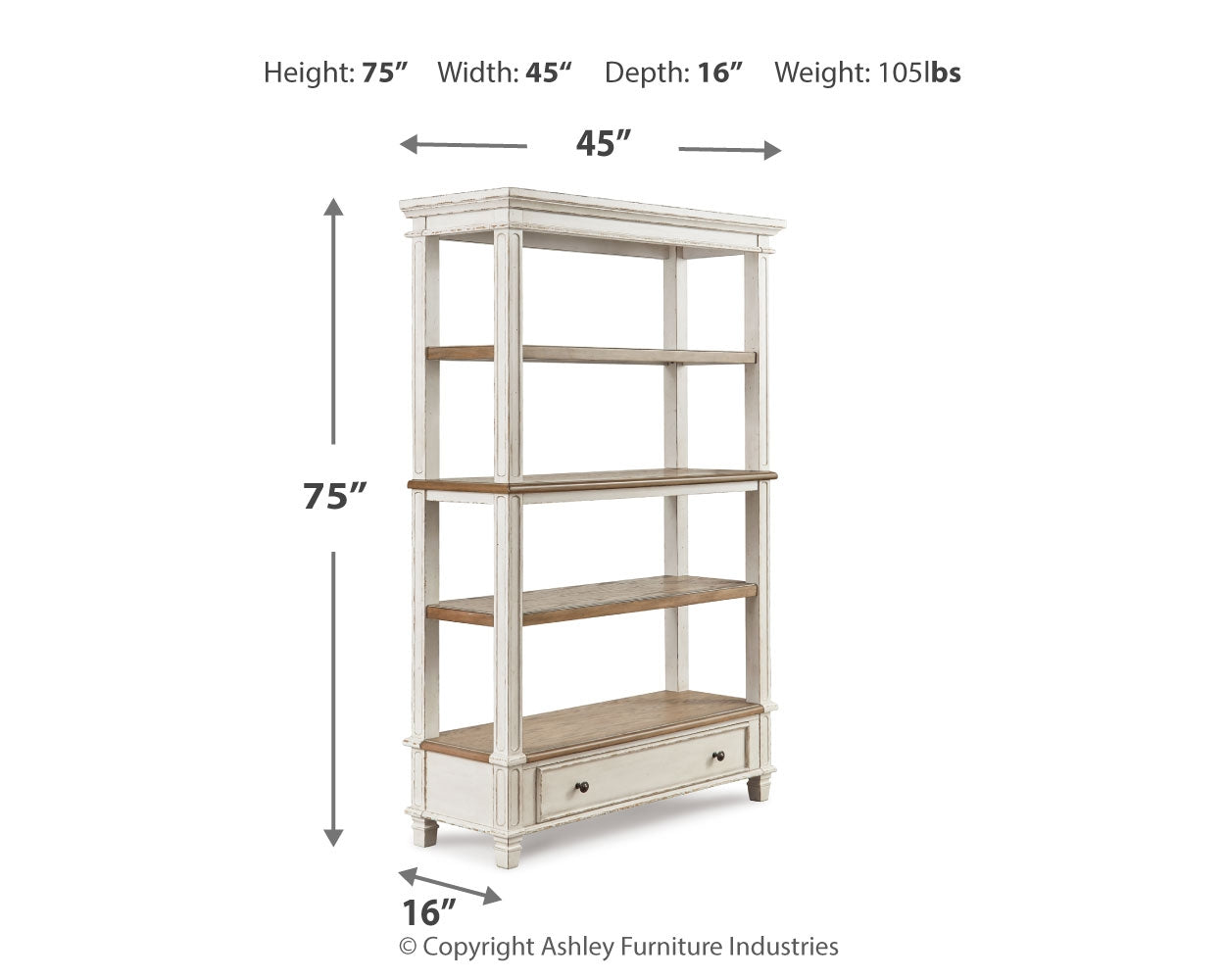 Realyn Bookcase Ashley Furniture