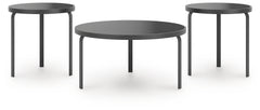 J&M Furniture - Ashley Furniture - Dorylin Table (Set of 3) - Occasional Table Set (3/CN) / Black - T139-13