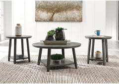 J&M Furniture - Ashley Furniture - Caitbrook Table (Set of 3) - Occasional Table Set (3/CN) / Gray - T188-13