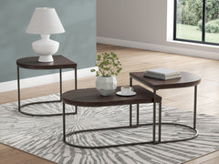 J&M Furniture - Ashley Furniture - Vanmore Table (Set of 3) - Occasional Table Set (3/CN) / Dark Brown - T199-13