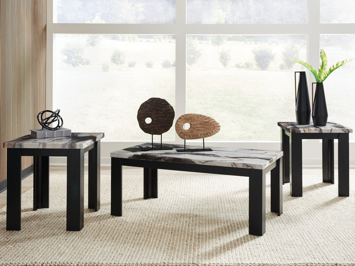 J&M Furniture - Ashley Furniture - Jazmore Table (Set of 3) - Occasional Table Set (3/CN) / Dark Brown - T255-13