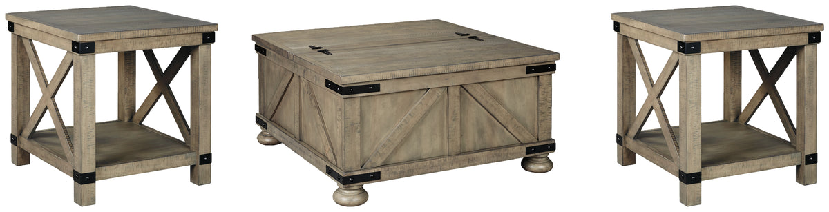 J&M Furniture - Ashley Furniture - Aldwin Coffee Table and 2 End Tables - Coffee Table and 2 End Tables - T457T1