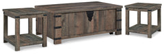 J&M Furniture - Ashley Furniture - Hollum Lift-top Coffee Table and 2 End Tables - Lift-top Coffee Table and 2 End Tables - T466T1