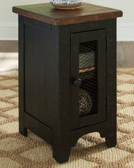 J&M Furniture - Ashley Furniture - Valebeck Chairside End Table - Chair Side End Table / Black/Brown - T468-7
