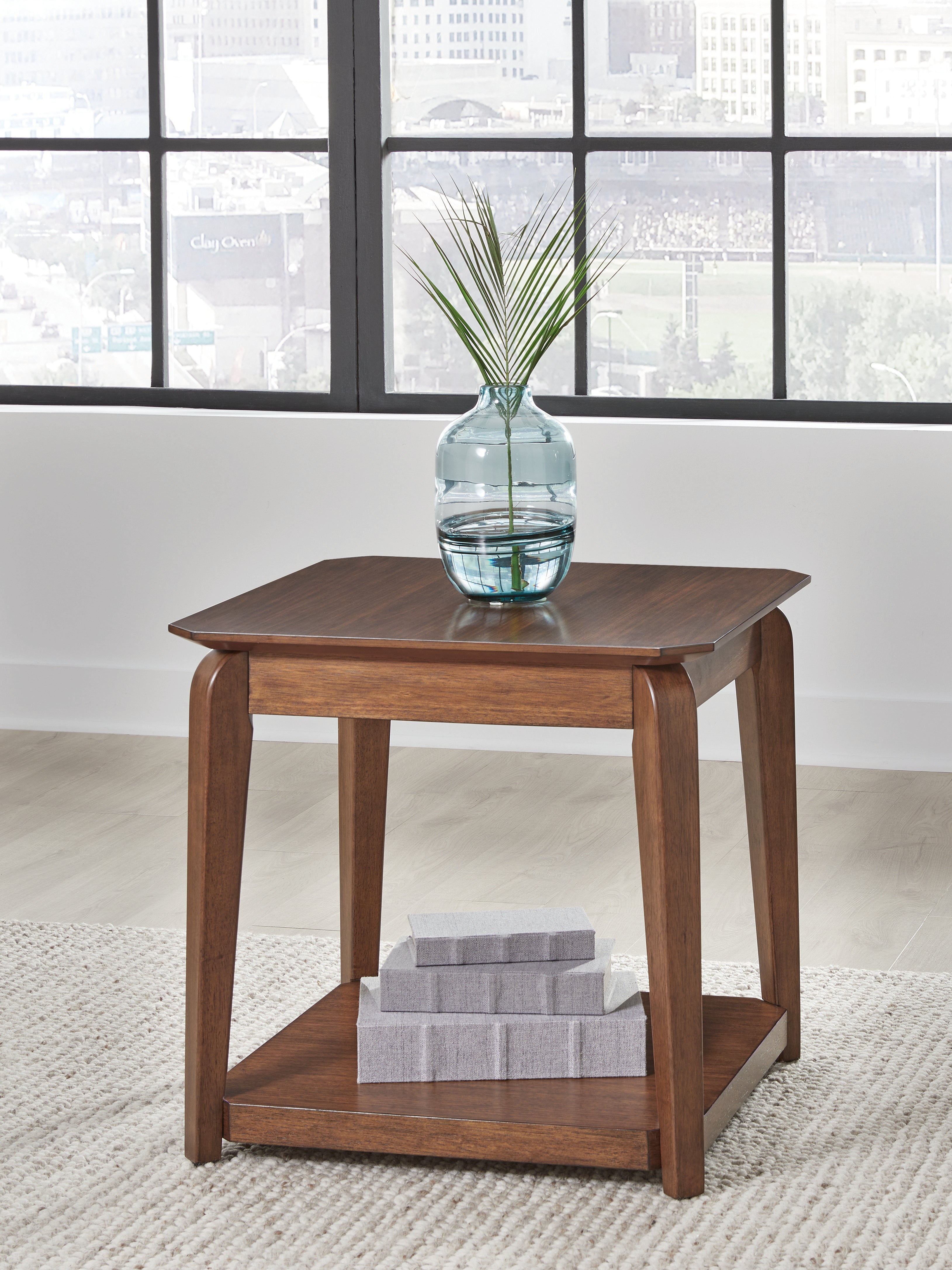 J&M Furniture - Ashley Furniture - Trenmour End Table - Square End Table / Medium Brown - T596-2