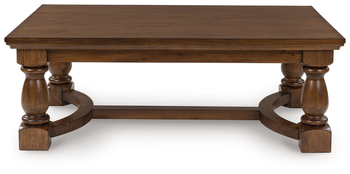 J&M Furniture - Ashley Furniture - Sturlayne Coffee Table - Rectangular Cocktail Table / Brown - T609-1