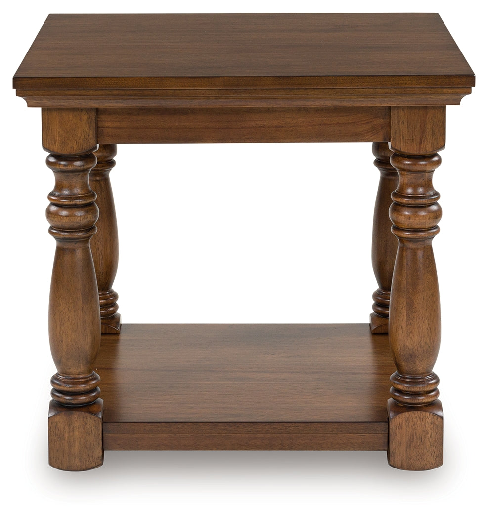J&M Furniture - Ashley Furniture - Sturlayne End Table - Rectangular End Table / Brown - T609-3