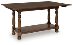 J&M Furniture - Ashley Furniture - Sturlayne Flip Top Sofa Table - Flip Top Sofa Table / Brown - T609-4