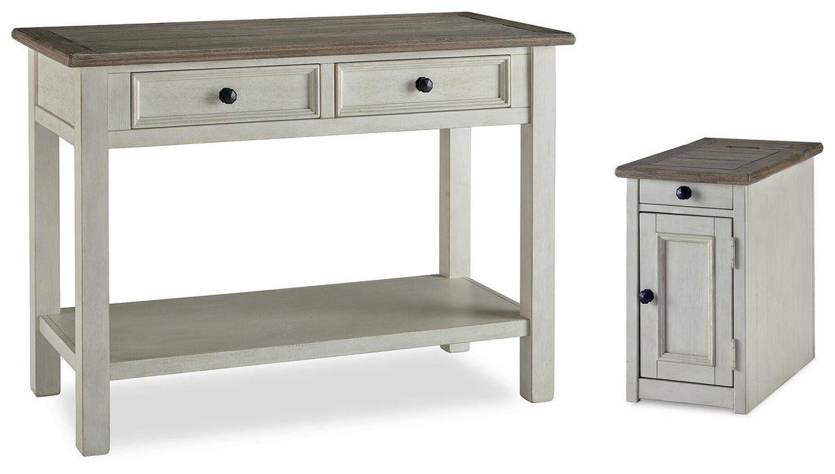 J&M Furniture - Ashley Furniture - Bolanburg Sofa Table and Chair Side End Table - Sofa Table and Chair Side End Table - T637T7