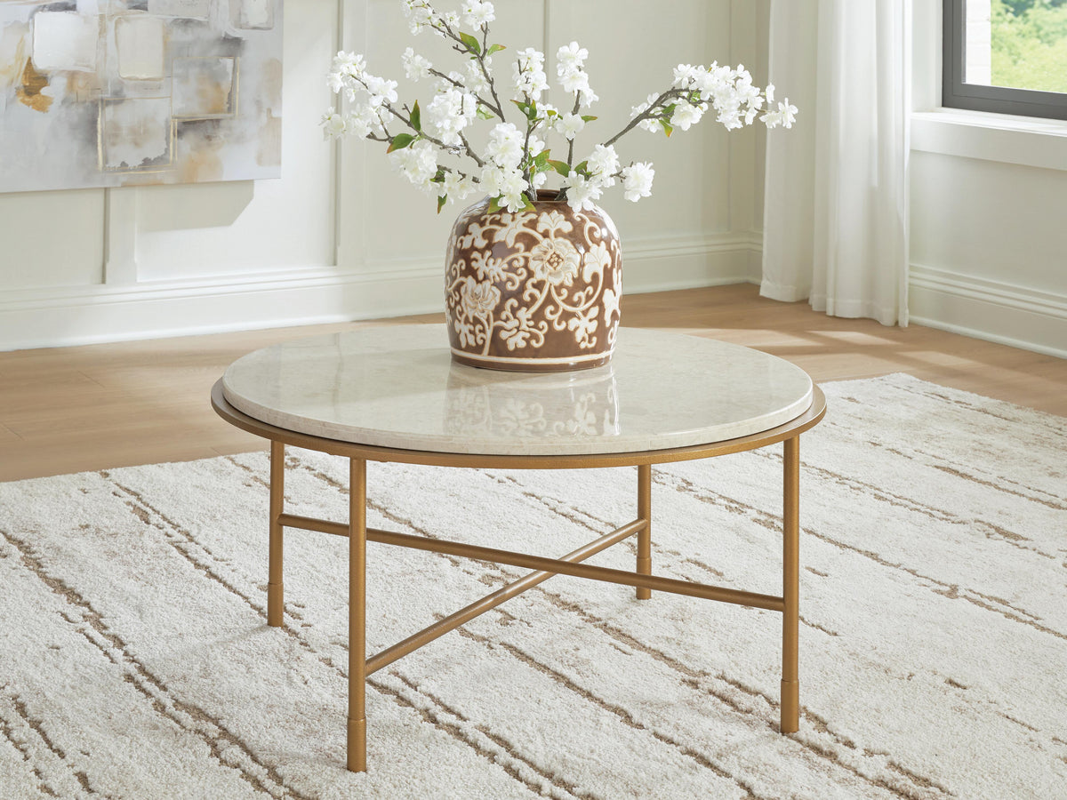 J&M Furniture - Ashley Furniture - Alben Coffee Table - Round Cocktail Table - T643-8