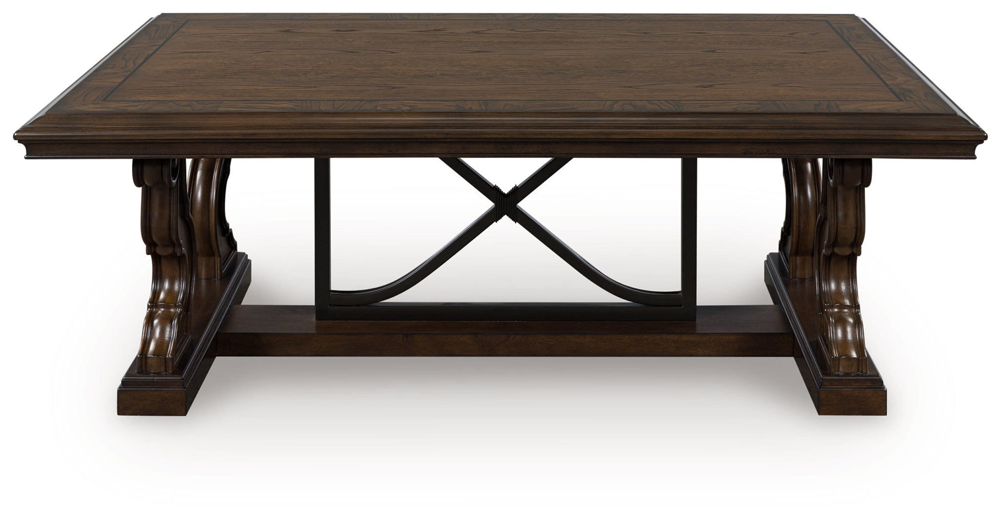 J&M Furniture - Ashley Furniture - Maylee Coffee Table - Rectangular Cocktail Table / Dark Brown - T647-1