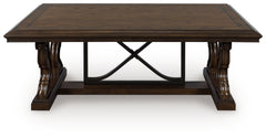 J&M Furniture - Ashley Furniture - Maylee Coffee Table - Rectangular Cocktail Table / Dark Brown - T647-1