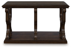J&M Furniture - Ashley Furniture - Maylee Sofa Table - Sofa Table / Dark Brown - T647-4