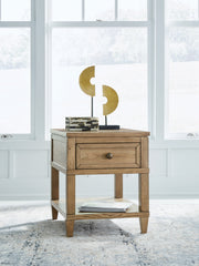 J&M Furniture - Ashley Furniture - Sharlance End Table - Rectangular End Table / Light Brown - T655-3