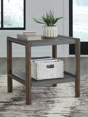 J&M Furniture - Ashley Furniture - Kallenny End Table - Rectangular End Table / Brown/Gray - T669-3