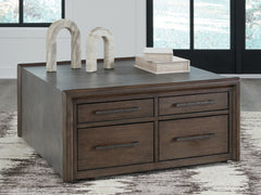 J&M Furniture - Ashley Furniture - Kallenny Coffee Table - Square Cocktail Table / Brown/Gray - T669-8