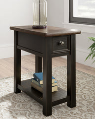 J&M Furniture - Ashley Furniture - Tyler Creek Chairside End Table - Chair Side End Table / Grayish Brown/Black - T736-107
