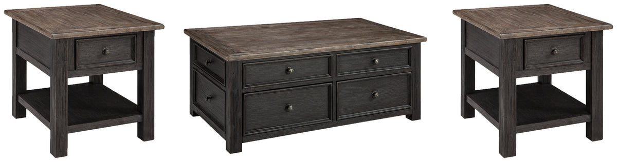 J&M Furniture - Ashley Furniture - Tyler Creek Coffee Table and 2 End Tables - Coffee Table and 2 End Tables - T736T2