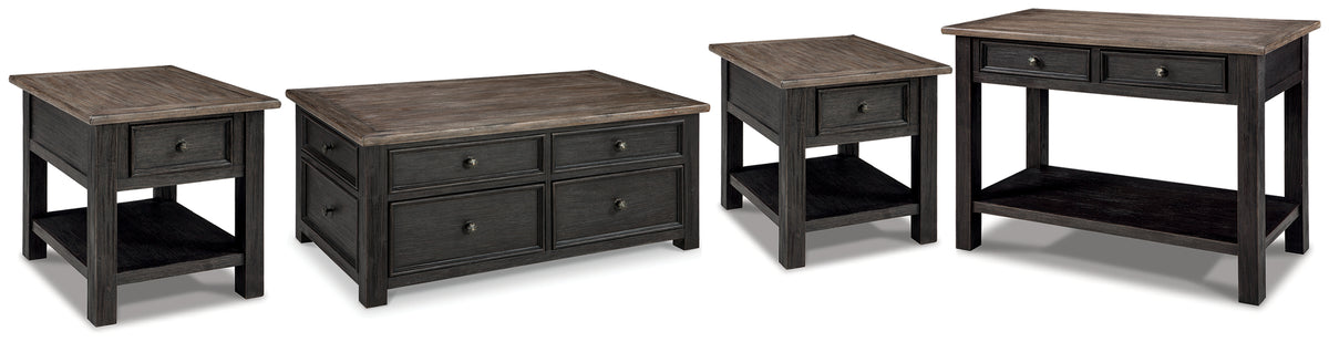 J&M Furniture - Ashley Furniture - Tyler Creek Coffee Table and 2 End Tables with Console - Coffee Table and 2 End Tables with Console - T736T3