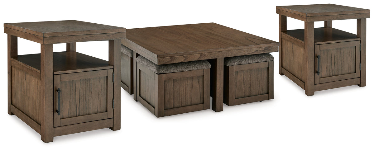 J&M Furniture - Ashley Furniture - Boardernest Coffee Table and 2 End Tables - Coffee Table and 2 End Tables - T738T1