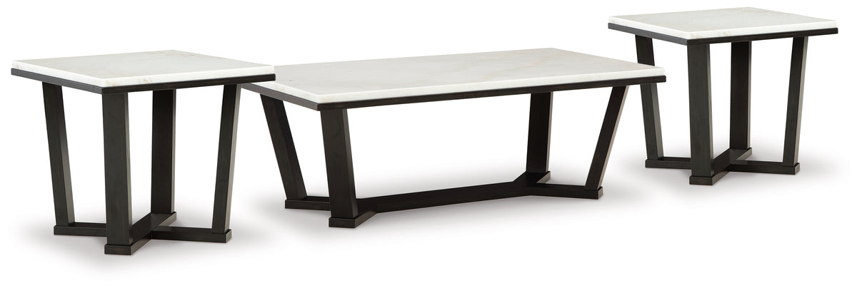 J&M Furniture - Ashley Furniture - Fostead Coffee Table and 2 Ends - Coffee Table and 2 Ends - T770T1