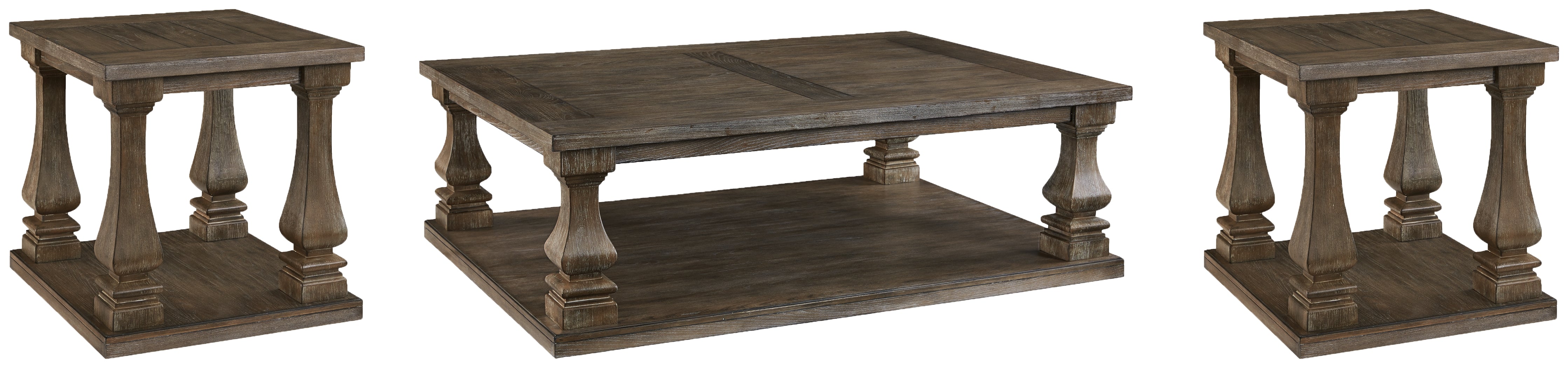 J&M Furniture - Ashley Furniture - Johnelle Coffee Table and 2 End Tables - Coffee Table and 2 End Tables - T776T1
